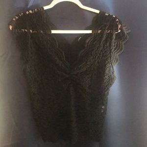 Zara Black Lace Top